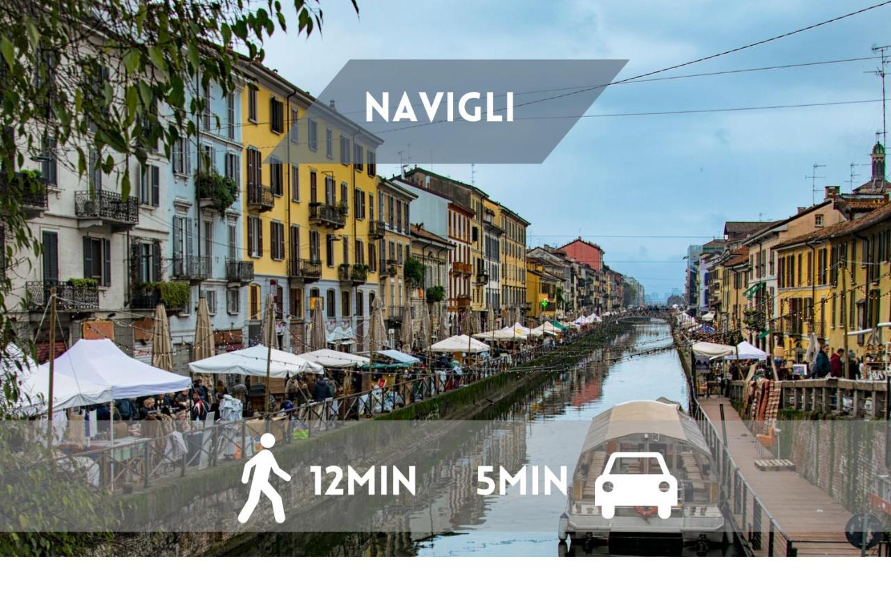 Loft Duomo Navigli 12 Min A Piedi Apartment Milan Bagian luar foto